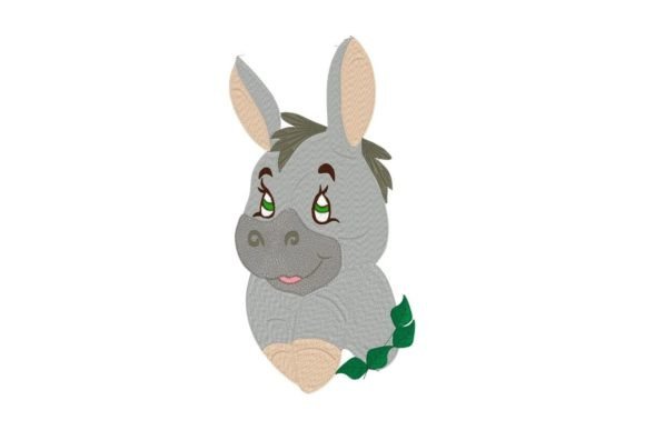 Adorable Donkey Boy Applique