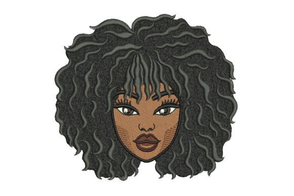 African Woman with Curly Hair