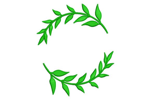 Green Leaves Floral Frame