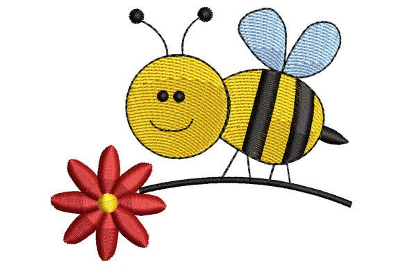 Honey Bee on Flower