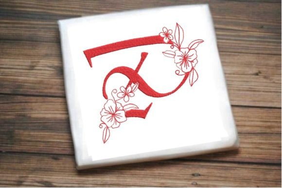 P Floral Monogram Letter