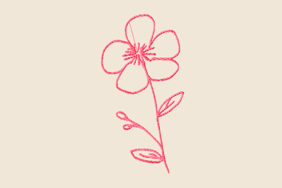 Petunia Flower Doodle