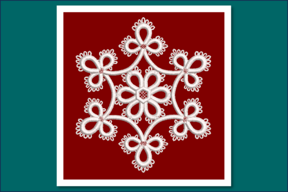 Tatted Snowflake-FSL Lace
