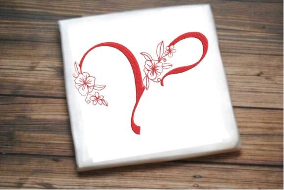 Y Floral Monogram Letter
